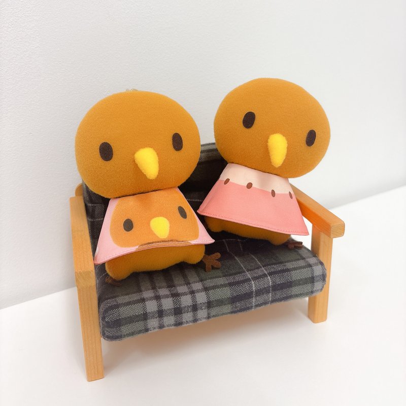 奇异鸟君 玩偶 双面可穿小洋装 红色奇异果 - 其他 - 聚酯纤维 咖啡色