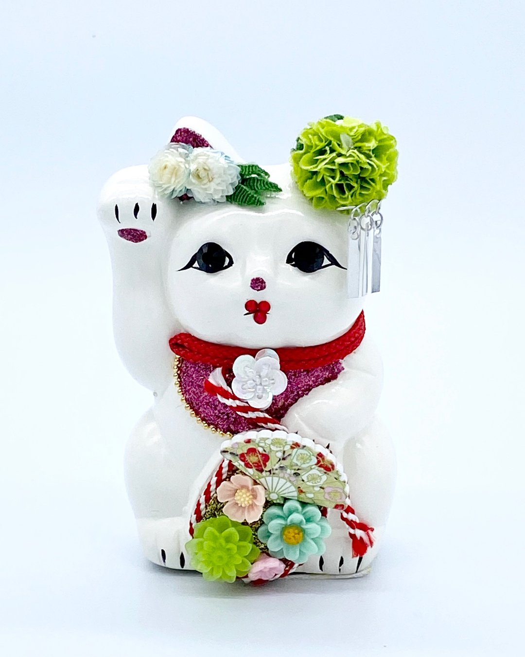 Maikoi lucky cat - 摆饰 - 陶 白色