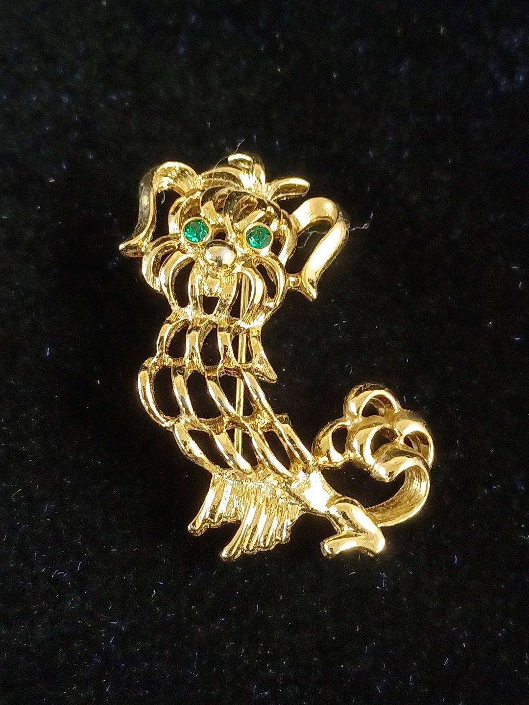 vintage jewelry  AVON 金色巴狗 别针 - 胸针 - 其他金属 