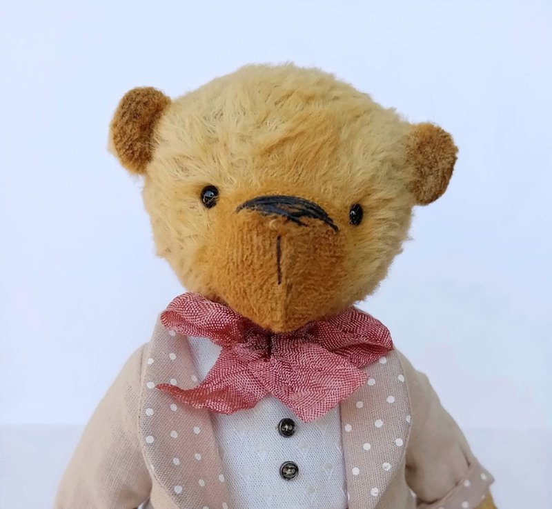 Artist teddy bear, Stuffed animal, Cute teddy bear - 玩偶/公仔 - 其他材质 