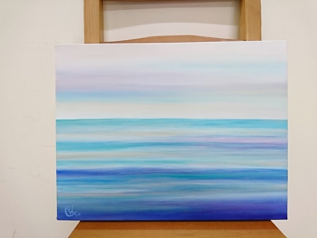 海洋绘画 宁静漂浮1 - 订制画像 - 棉 多色