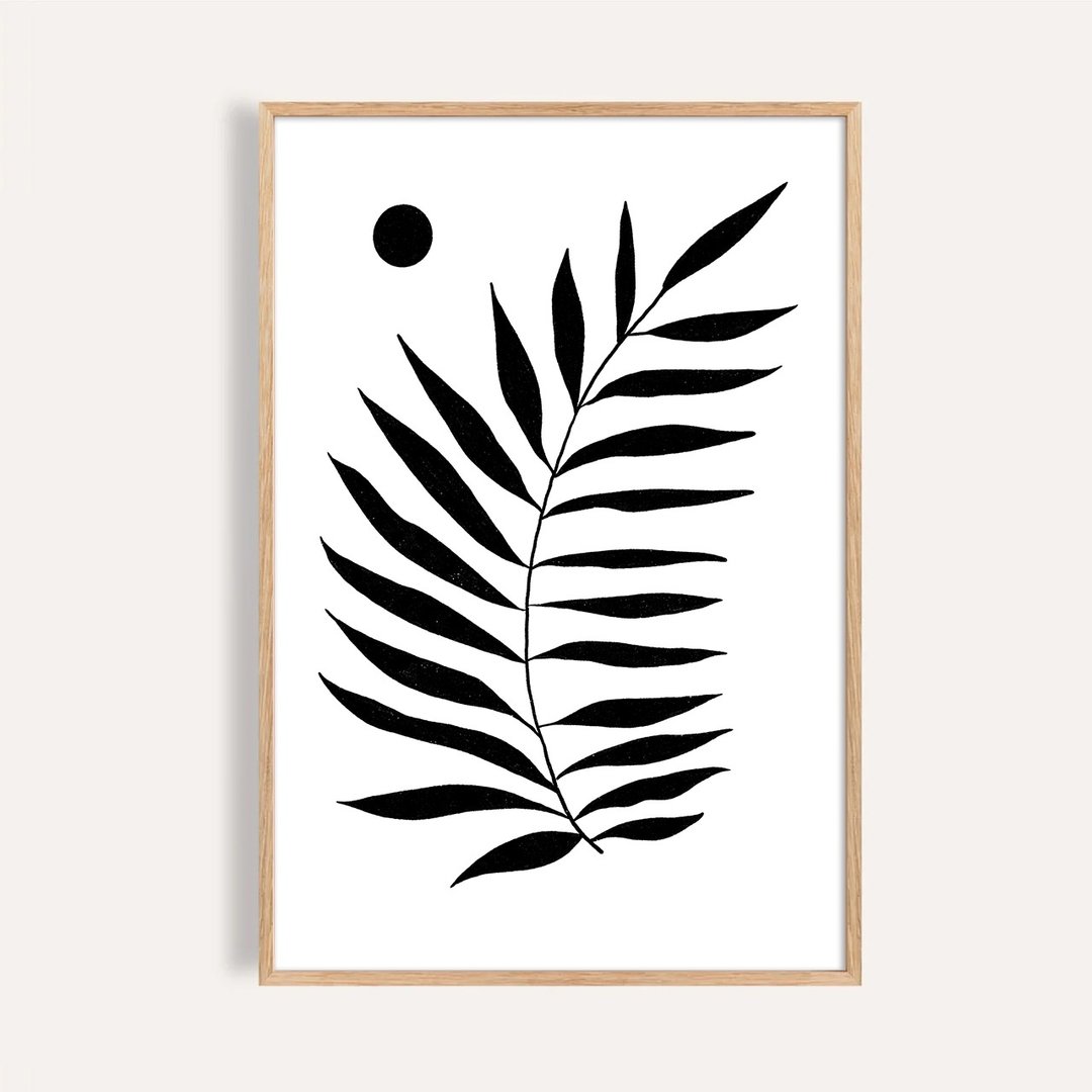 静叶之境 Silent Leaf / 现代抽象植物挂画 / 玄关挂画 无框画 - 海报/装饰画/版画 - 纸 