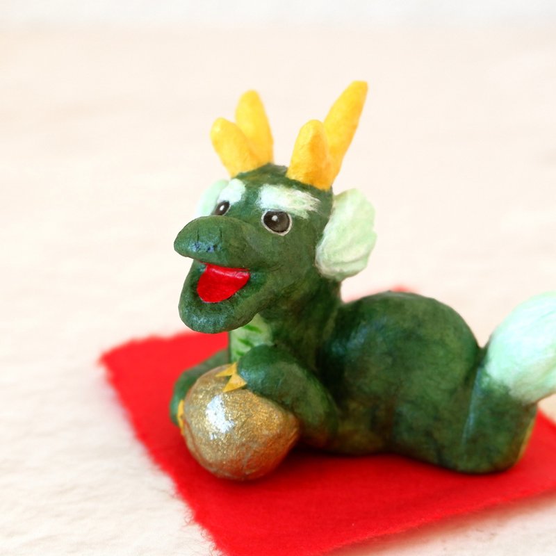 和纸十二生肖装饰、龙摆饰、纸室内装饰、新年装饰 - 摆饰 - 其他材质 绿色