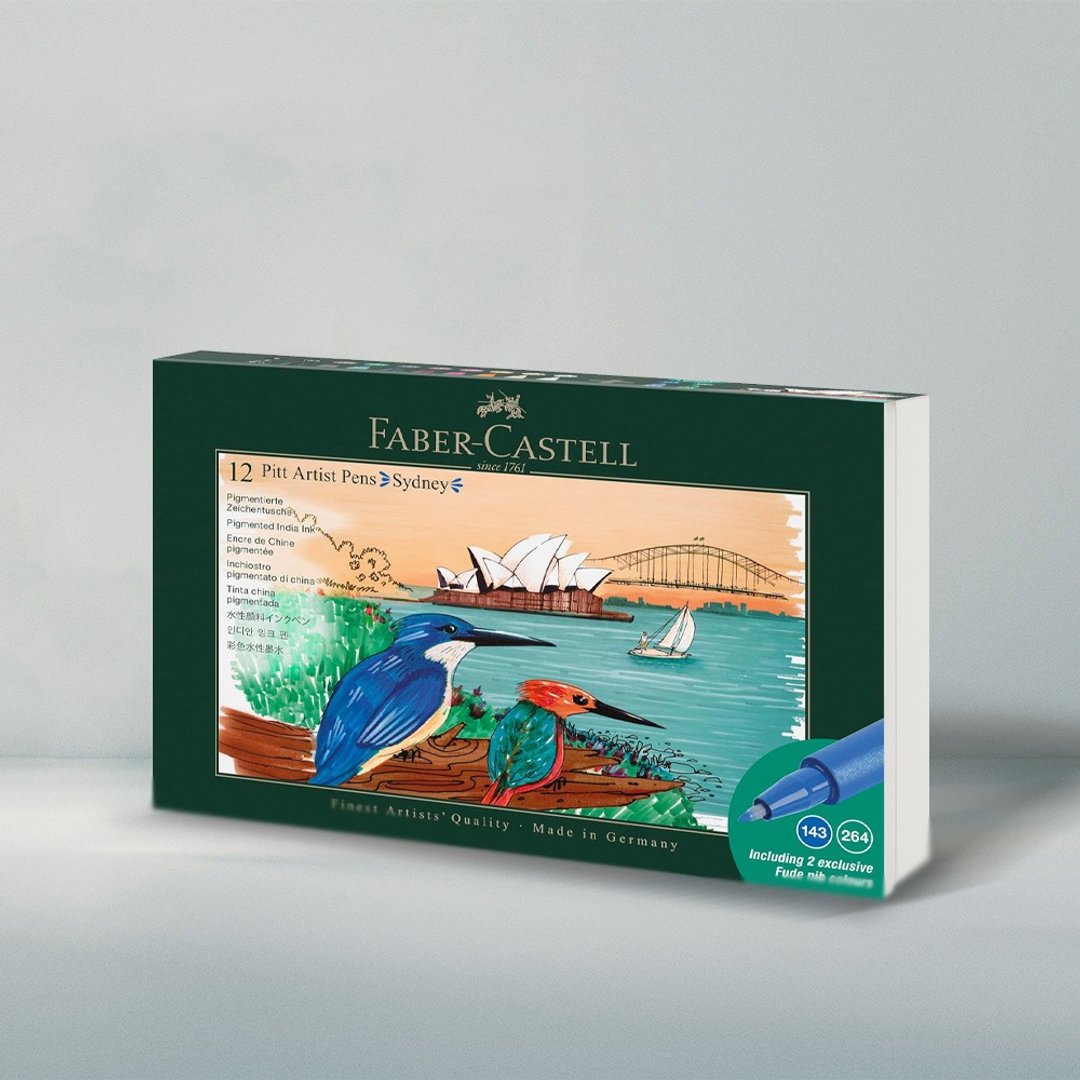 【Faber Castell】PITT 艺术笔城市旅绘套组 - 雪梨 12 入 (原厂正货) - 其他 - 其他材质 多色