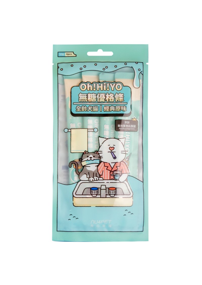 陪心宠粮| Oh!Hi!YO无糖优格条 - 经典风味(12gx4) - 零食/点心 - 新鲜食材 