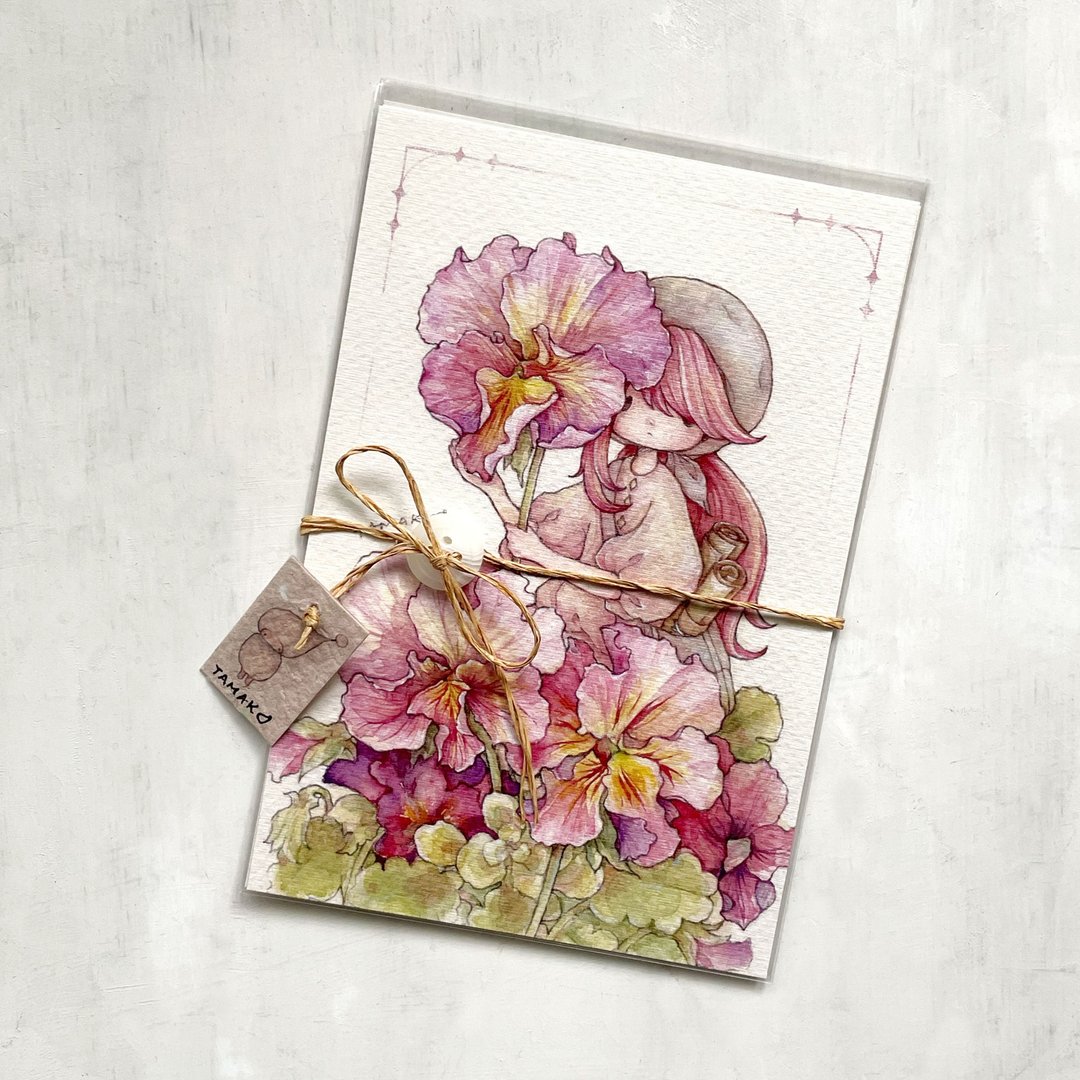 堇花与妖精写真 postcard套组 - 卡片/明信片 - 纸 多色