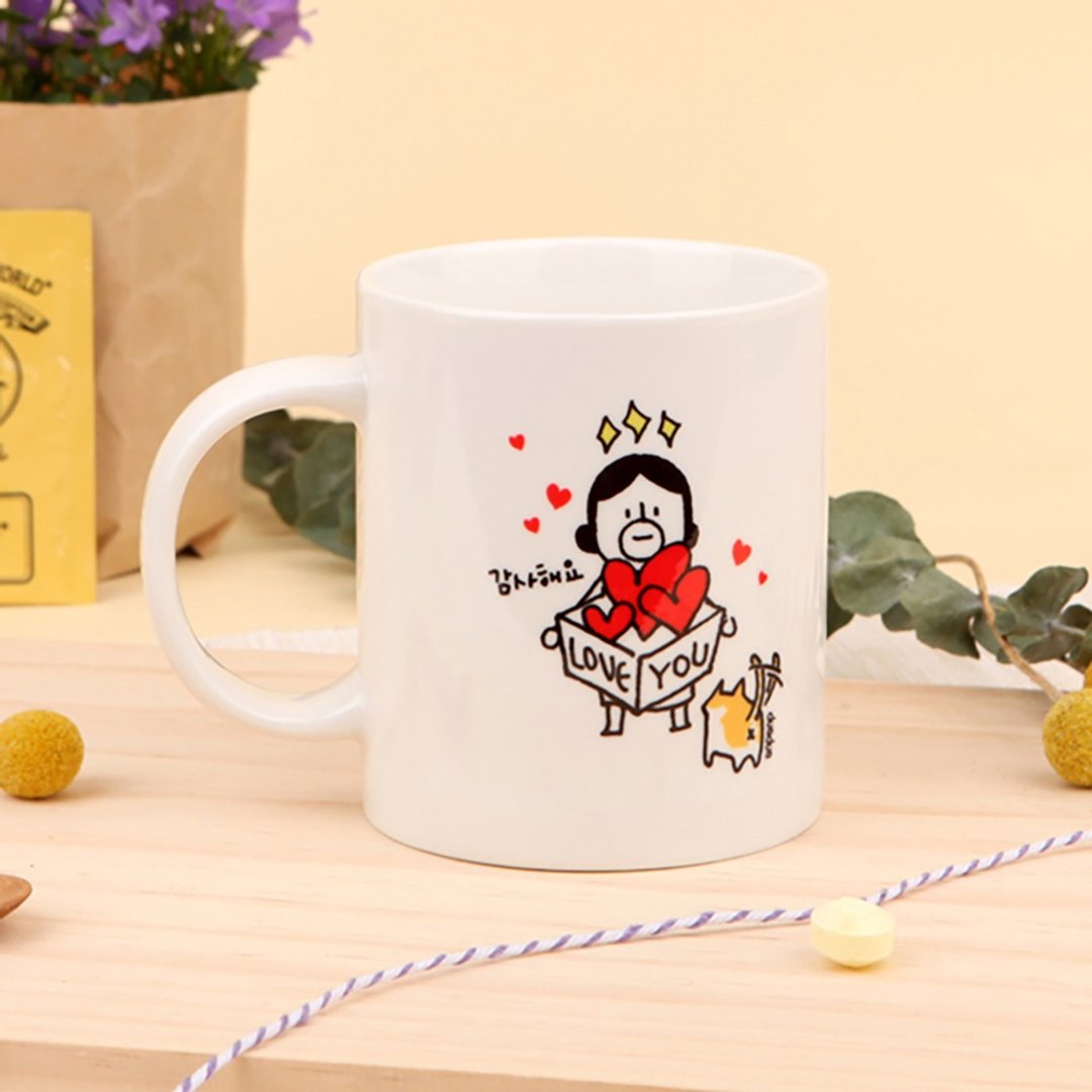 Hello DunDun 哈啰登登系列 马克杯06.thanks - 咖啡杯/马克杯 - 瓷 