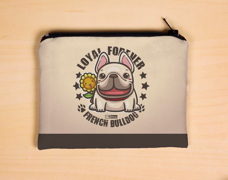 ※一神※法斗皮古系列零钱包【我爱向日葵】 - 零钱包 - 棉．麻 多色