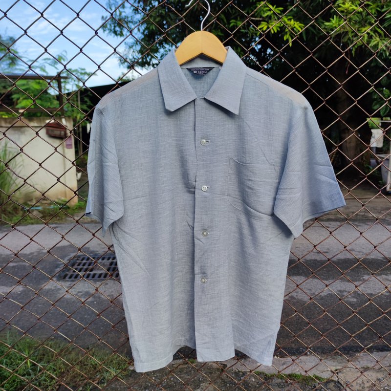 Deadstock Vintage 80s Seibu Tokyo Sports Wear Casual Shirt - 男装衬衫 - 棉 透明