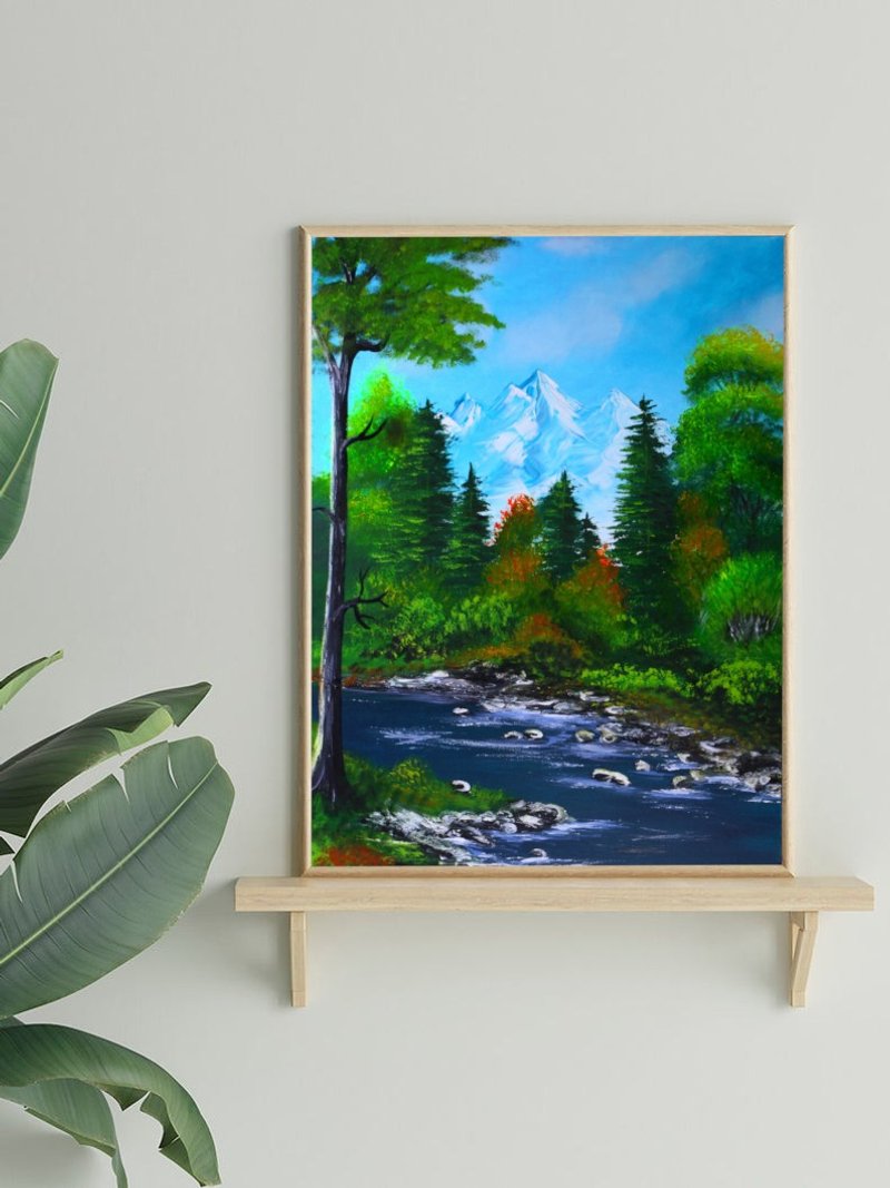 阿斯彭科罗拉多日出墙艺术 - 墙贴/壁贴 - 棉．麻 绿色