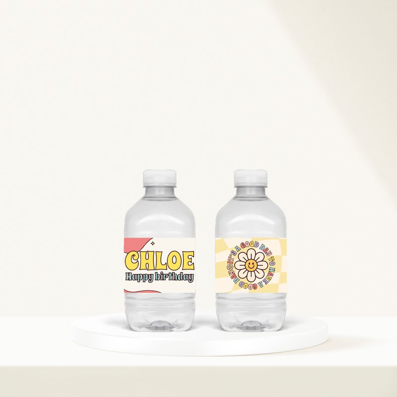 【定制】 花花彩虹瓶装水| 派对 | 生日 | 纪念 | 布置 - 其他 - 其他材质 多色