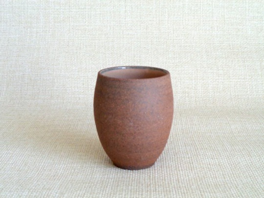 茶杯，缎面 C - 茶具/茶杯 - 陶 咖啡色