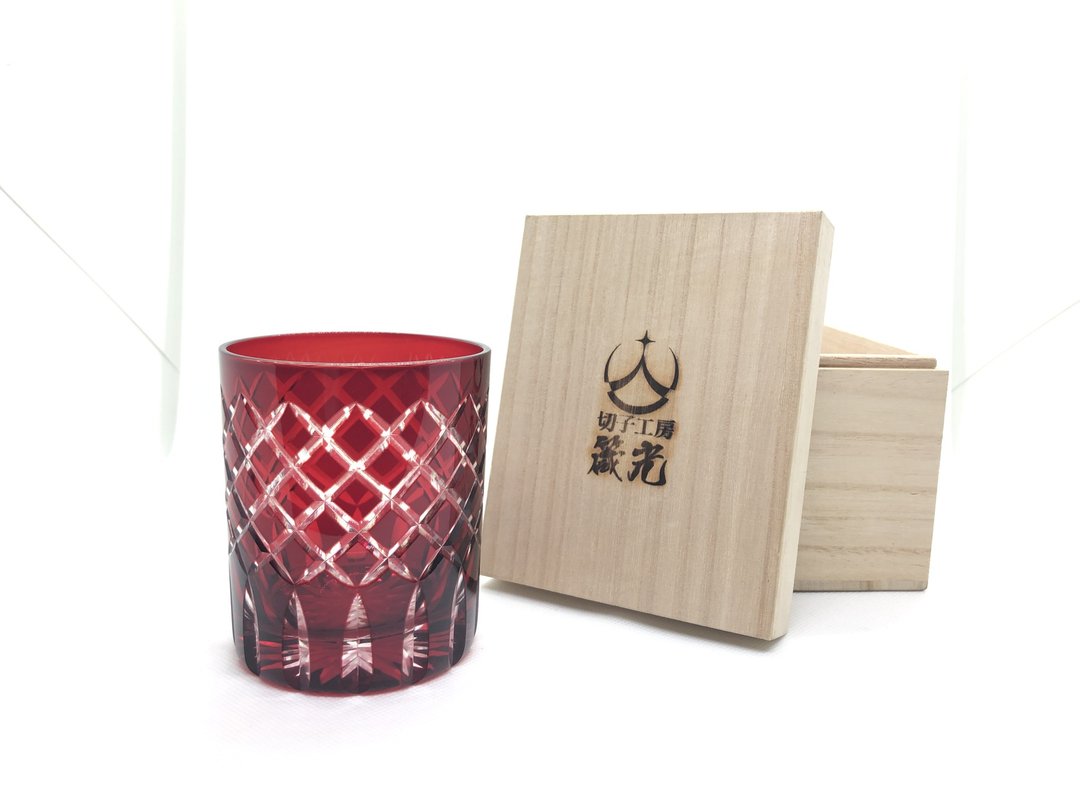 Yarai Rock Glass - 玻璃杯 - 玻璃 红色