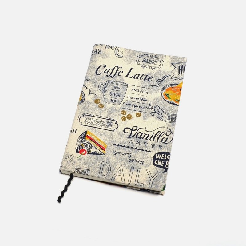 我的美味烹调-米灰 布书衣/布书套 手作 帆布 可调式 - 书衣/书套 - 棉．麻 多色