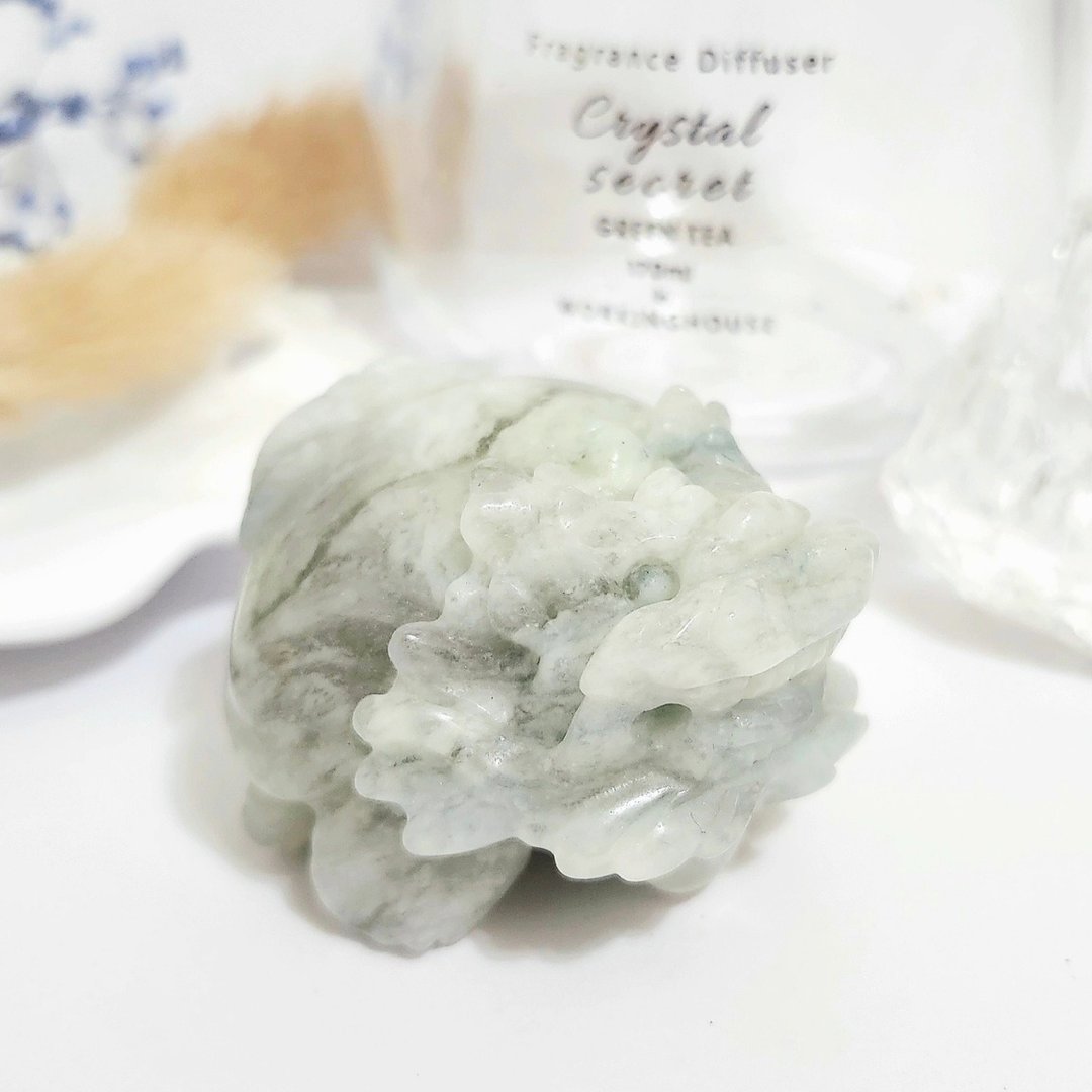 雅蓝纹龙龟/增强沟通/平衡身心之水晶 - 摆饰 - 水晶 蓝色
