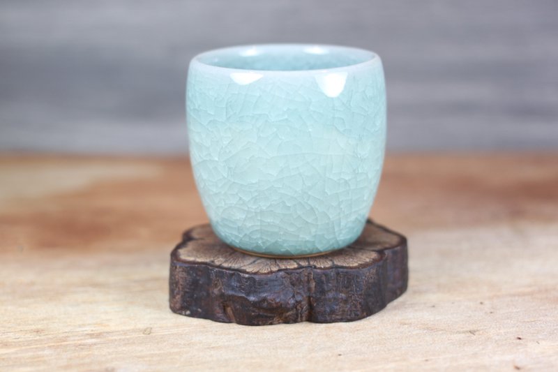 【毕业谢师礼】哥窑 开片冰裂釉 手作日式小杯 名家叶敏祥手作 - 茶具/茶杯 - 陶 