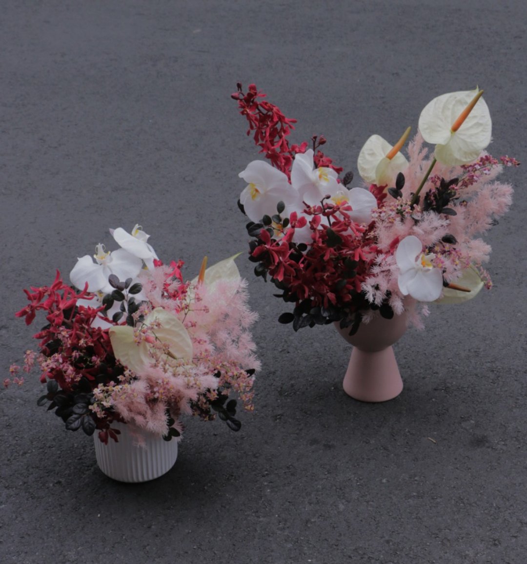 【开幕桌花】春节。开幕。生日。祝贺花礼。桌花 I 可自取 - 植栽/盆栽 - 植物．花 粉红色