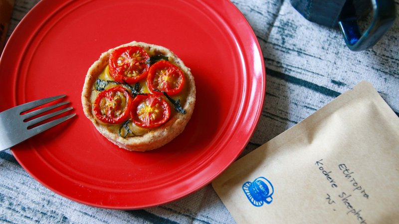 纯素南瓜蕃茄咸派 - 咸派/甜派 - 新鲜食材 红色