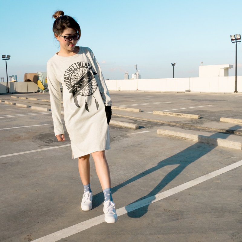 Dress - Yolo HW - 洋装/连衣裙 - 棉．麻 白色