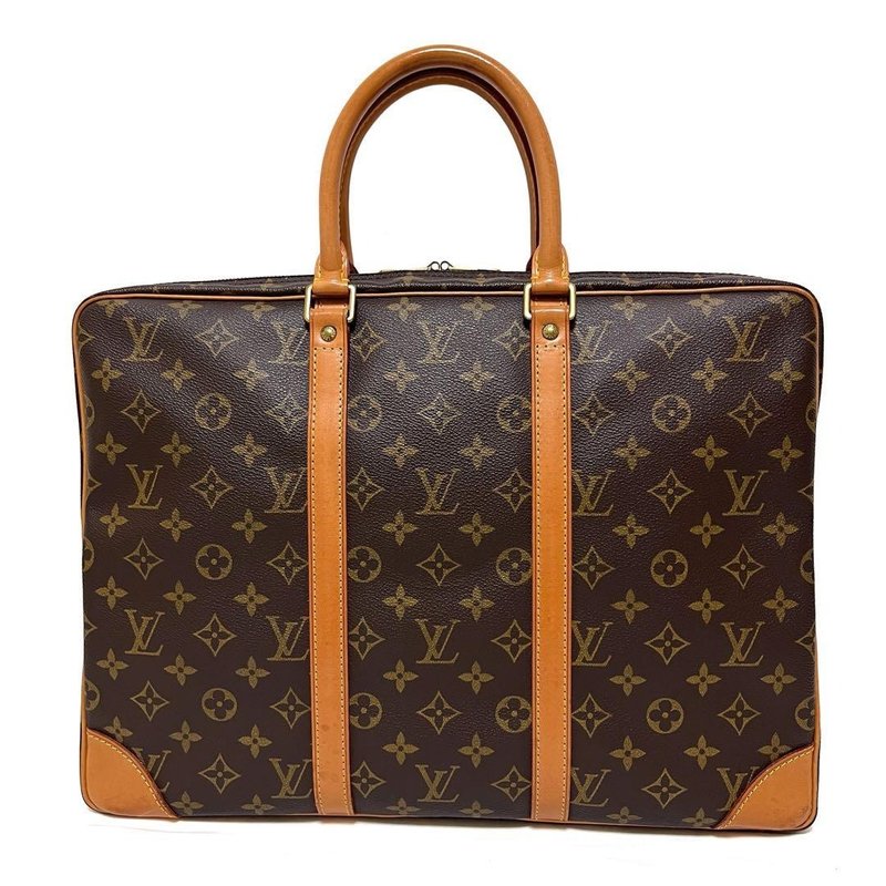 正品 Louis Vuitton 路易威登 Porte-Documents Voyage 文件公文包 商务包 Monogram 二手 - 公文包/医生包 - 其他材质 咖啡色
