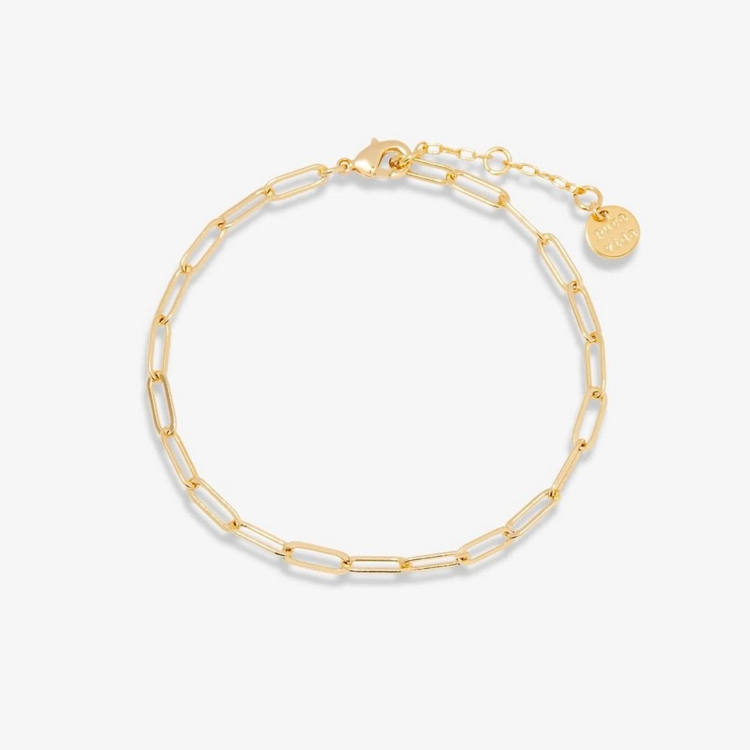 Pura Vida 美国手工 HARPER 回纹针串式金色手链 - 手链/手环 - 其他材质 金色