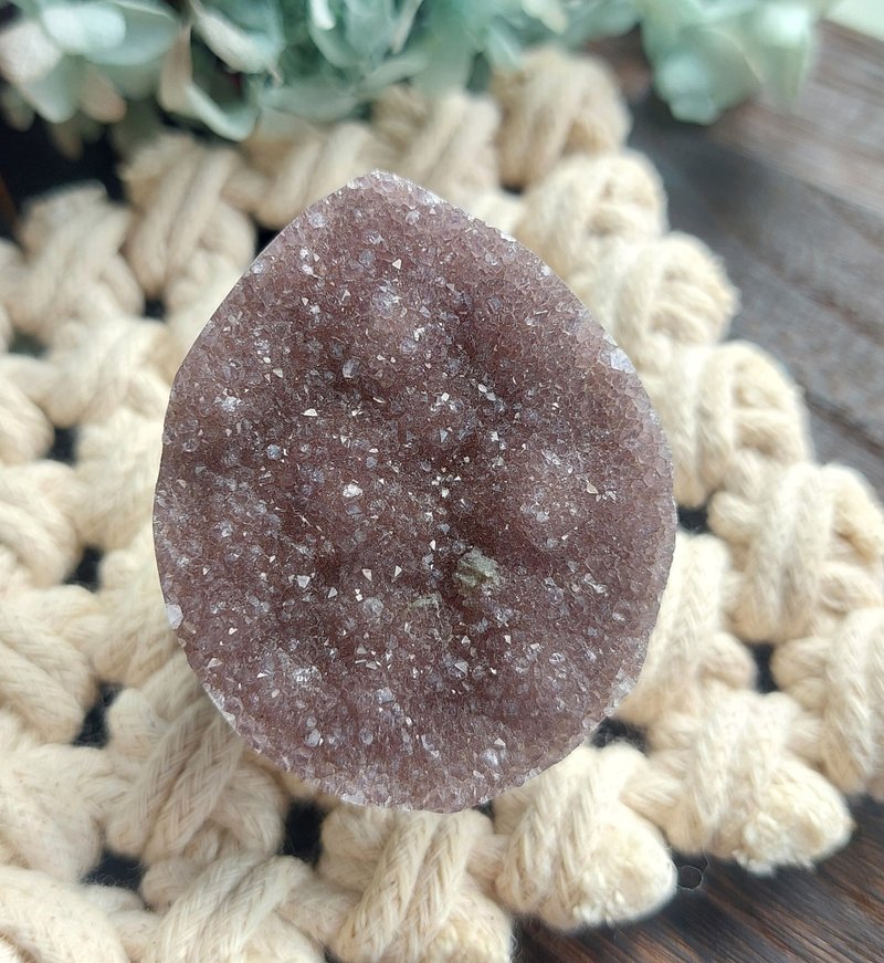 Crystal 巴西产地 糖霜水晶蛋 天然矿石 原矿 - 摆饰 - 其他材质 