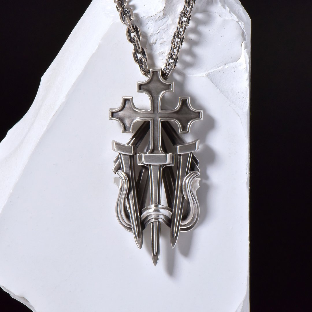 圣钉之坠Holy Nail Pendant - 项链 - 纯银 