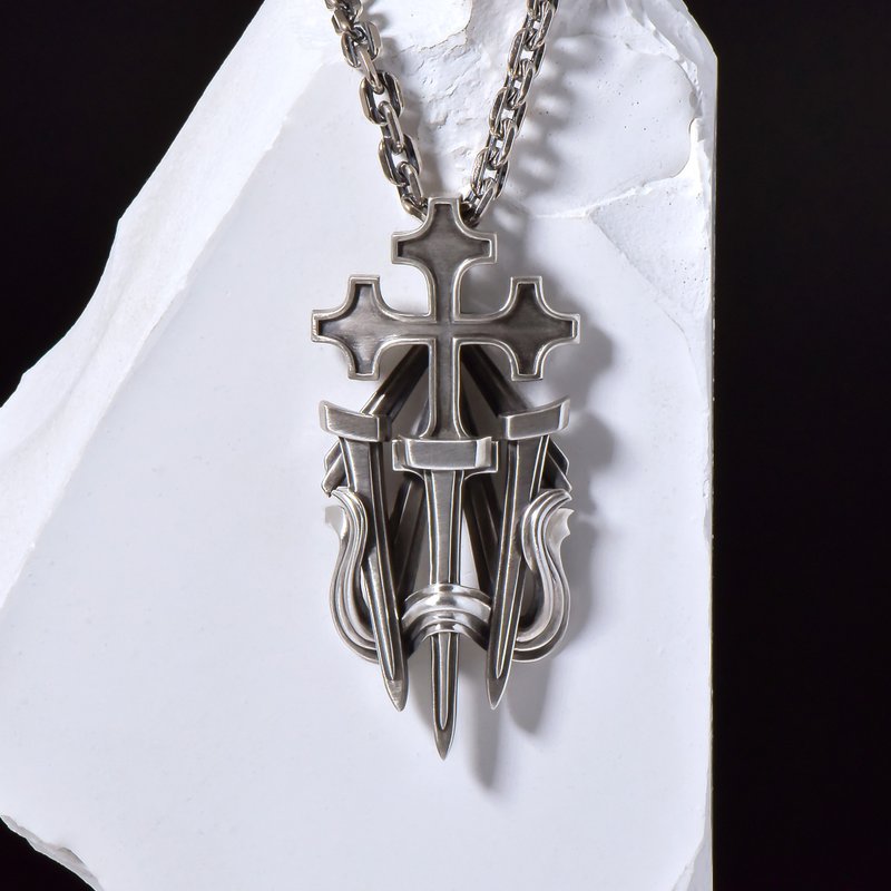 圣钉之坠Holy Nail Pendant - 项链 - 纯银 
