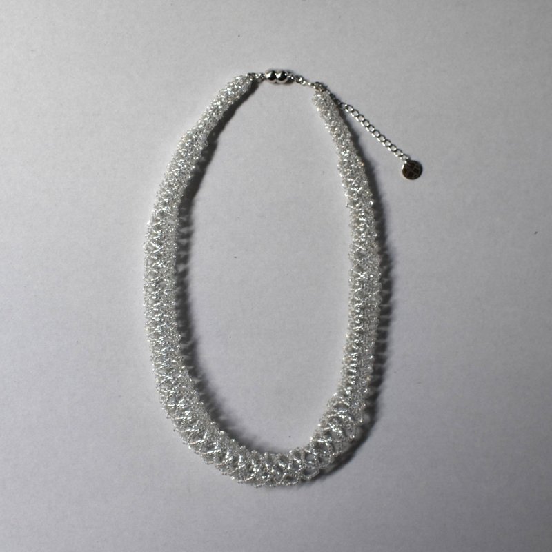 2025.06.新品发表_茧45厘米/银色 - 项链 - 玻璃 
