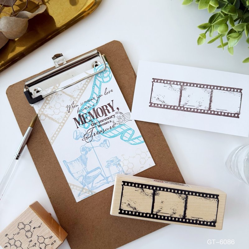 枫木印章-三格底片 GT-6086 - 印章/印台 - 木头 