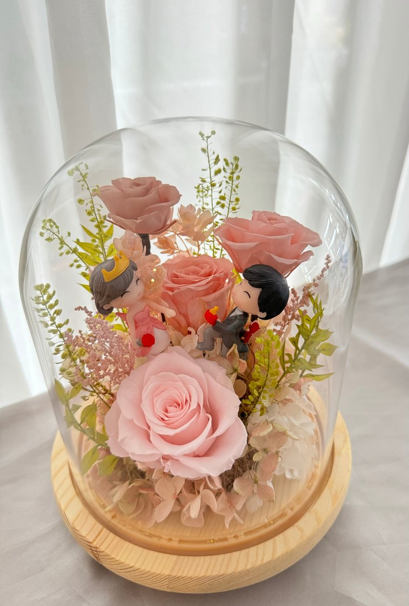 结婚 永生花花盅 永生花夜灯 赠送包装礼盒和提袋 - 干燥花/捧花 - 植物．花 