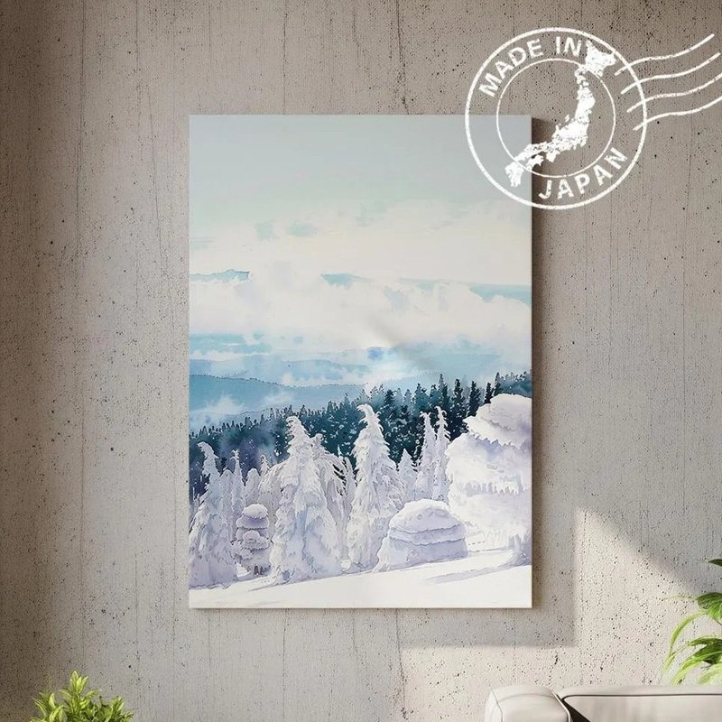 日本制帆布画・藏王连峰・日本风景・送礼、摆设、装饰 - 墙贴/壁贴 - 棉．麻 