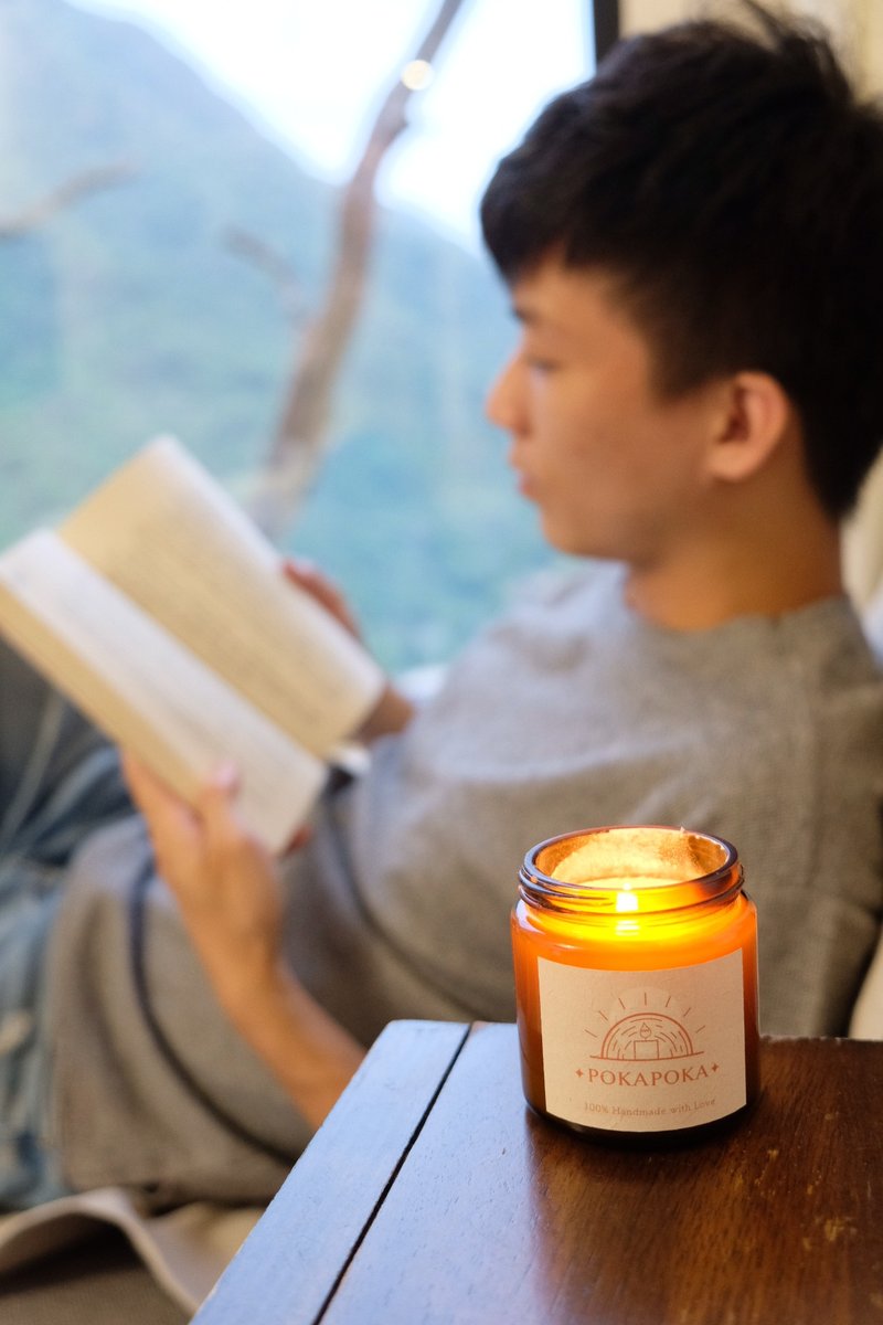 旷野之烟 NO.18手工大豆香氛蜡烛 90g【周年庆买一送一织品喷雾】 - 香薰/精油/线香 - 玻璃 咖啡色