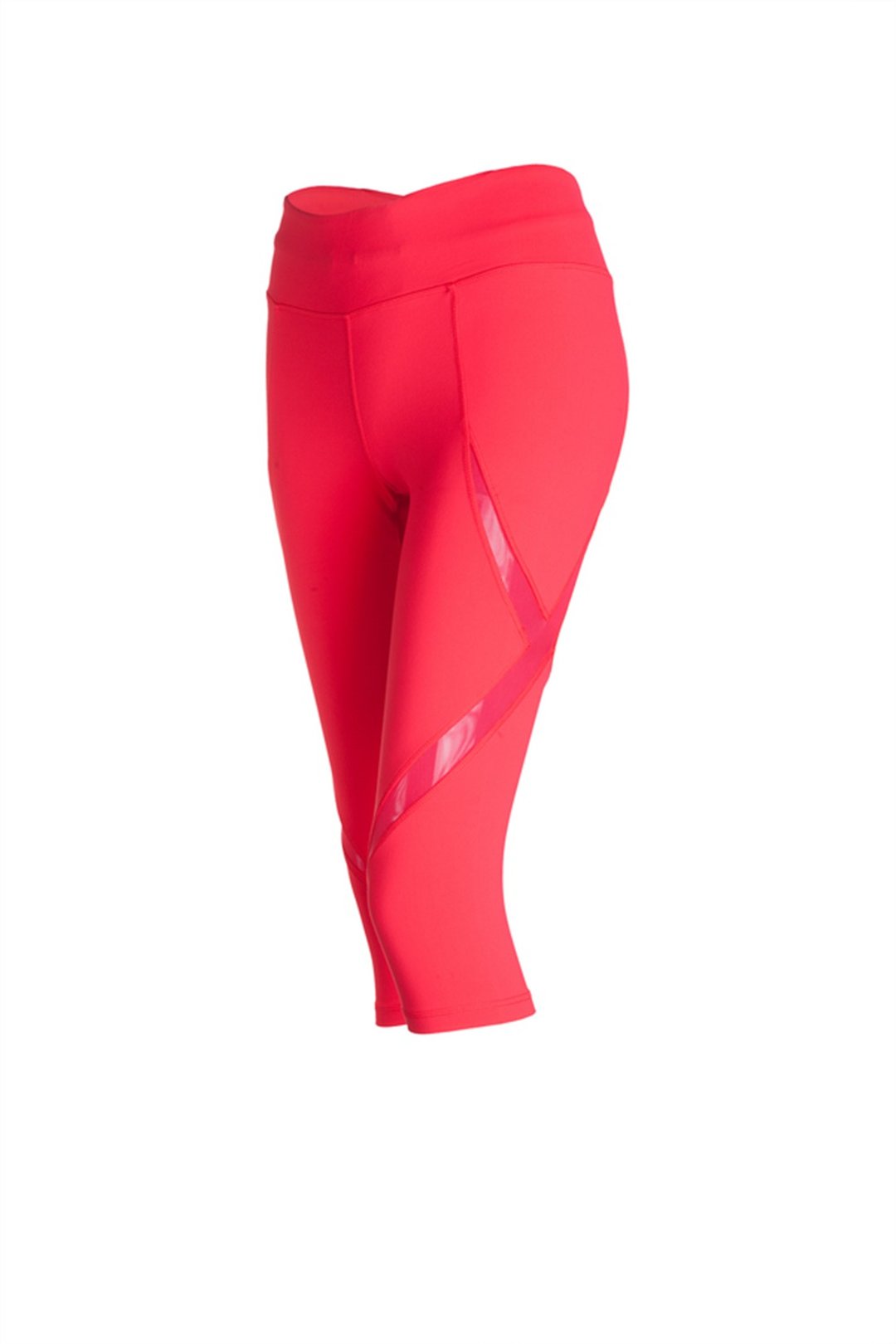 Moret Crop Leggings - Red - 女装瑜珈服 - 尼龙 红色