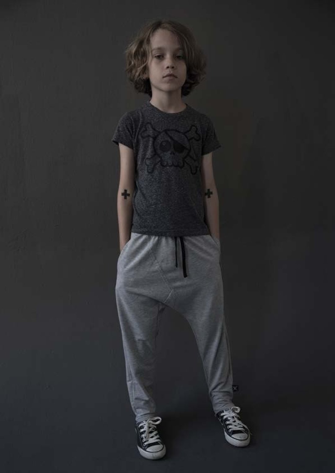 2016春夏 NUNUNU  RAW PANTS 素色宽裤 - 其他 - 棉 灰色