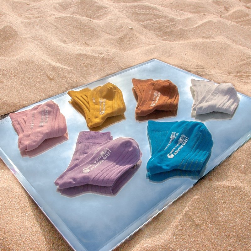 【任选6双 7折】干燥感・机能美学∣双针筒罗纹袜∣袜子、台湾制 - 袜子 - 棉．麻 多色