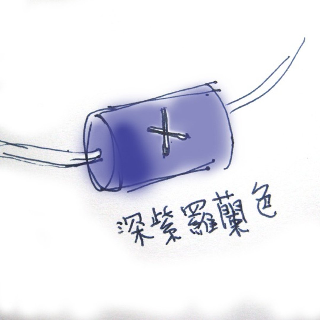 定制订作－深紫罗兰色琉璃珠项链（图案） - 项链 - 玻璃 紫色
