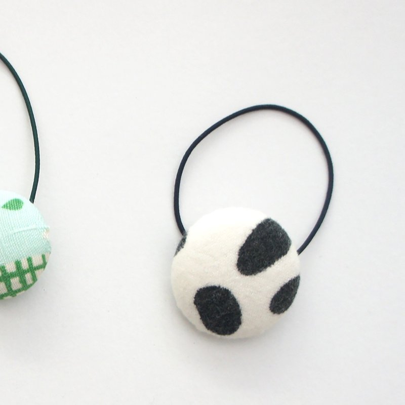 Yinke圆圆饼干发圈 六种图案 - 发饰 - 棉．麻 多色