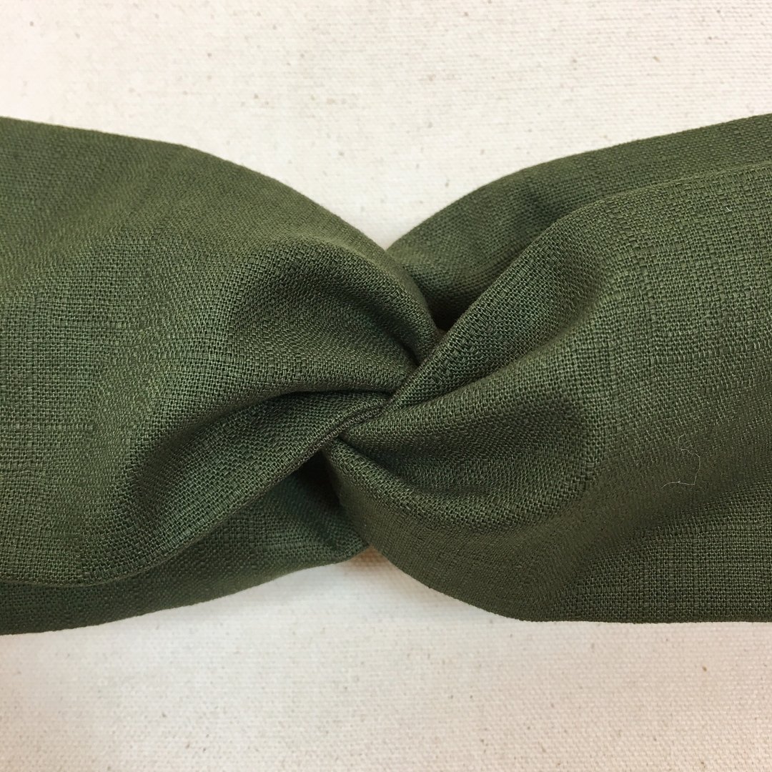 Mr.Tie 独家设计 手工缝制 玫瑰发带 Rose Hairband 007 - 发饰 - 棉．麻 绿色