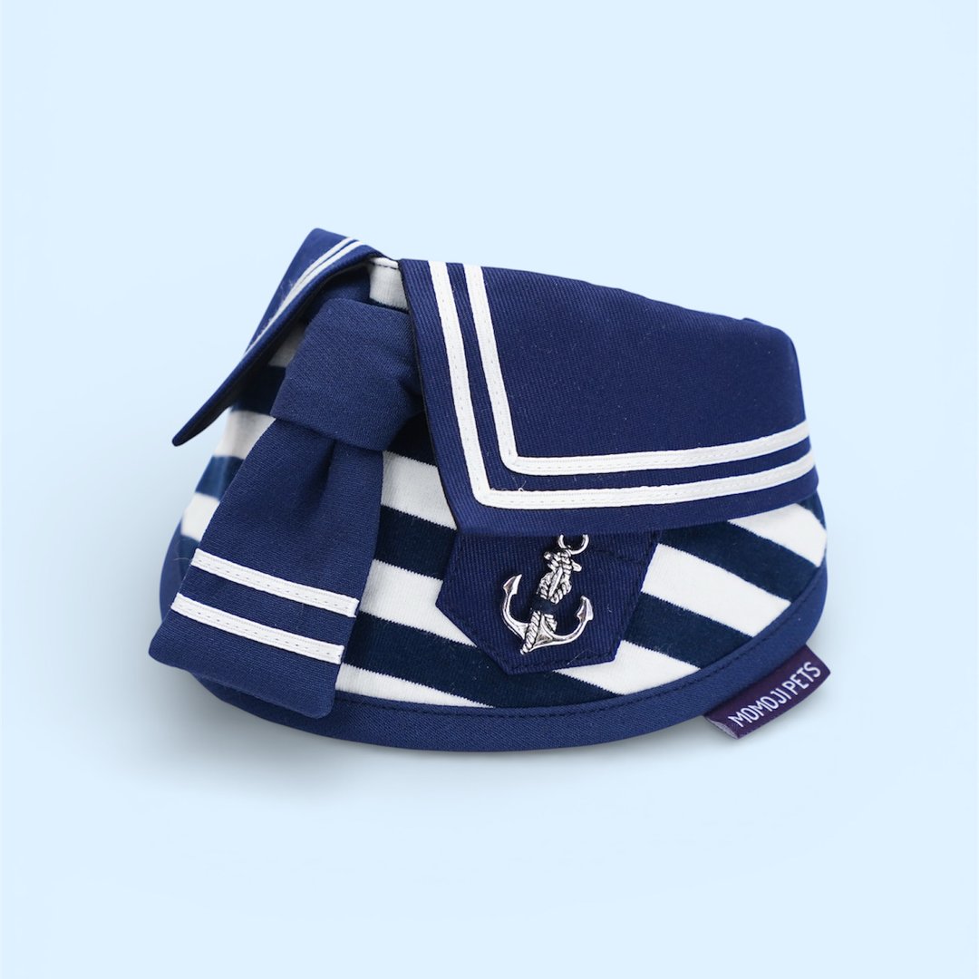 Santiano (1-Heritage Stripe Navy) | Pet Neckwear - 衣/帽 - 聚酯纤维 蓝色