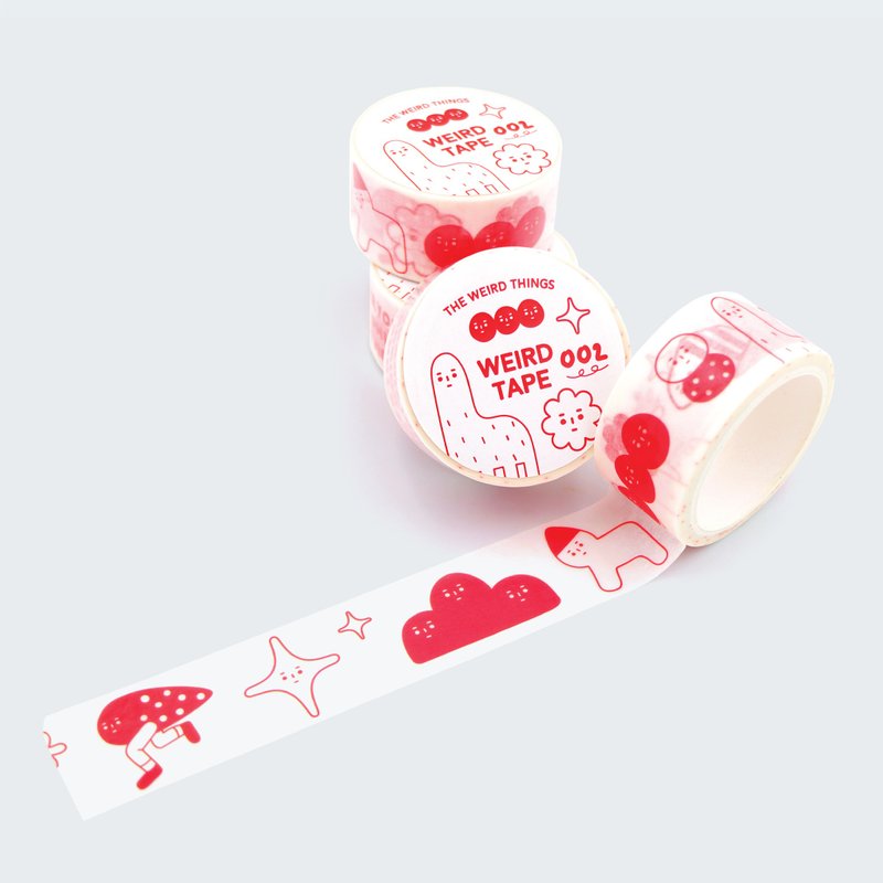 WEIRD TAPE 002 纸胶带 和纸 - 纸胶带 - 纸 红色