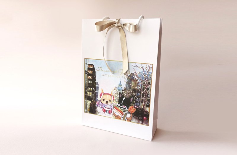 法斗的圣诞礼物纸袋  1枚入 - 其他 - 纸 