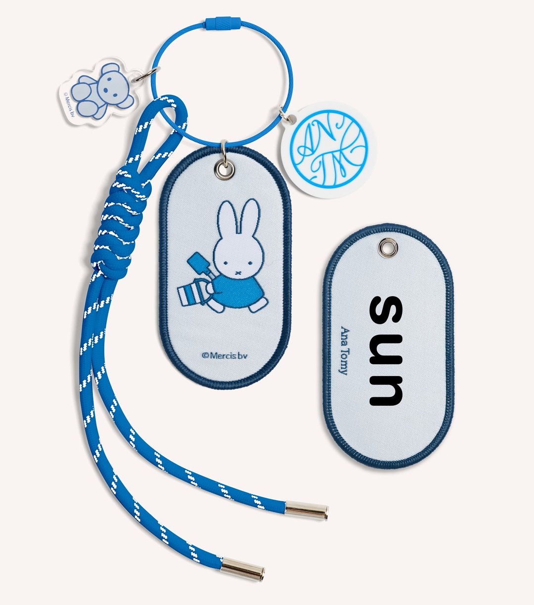 Miffy 米菲去海边 织唛挂饰 定制化礼物 - 吊饰 - 聚酯纤维 