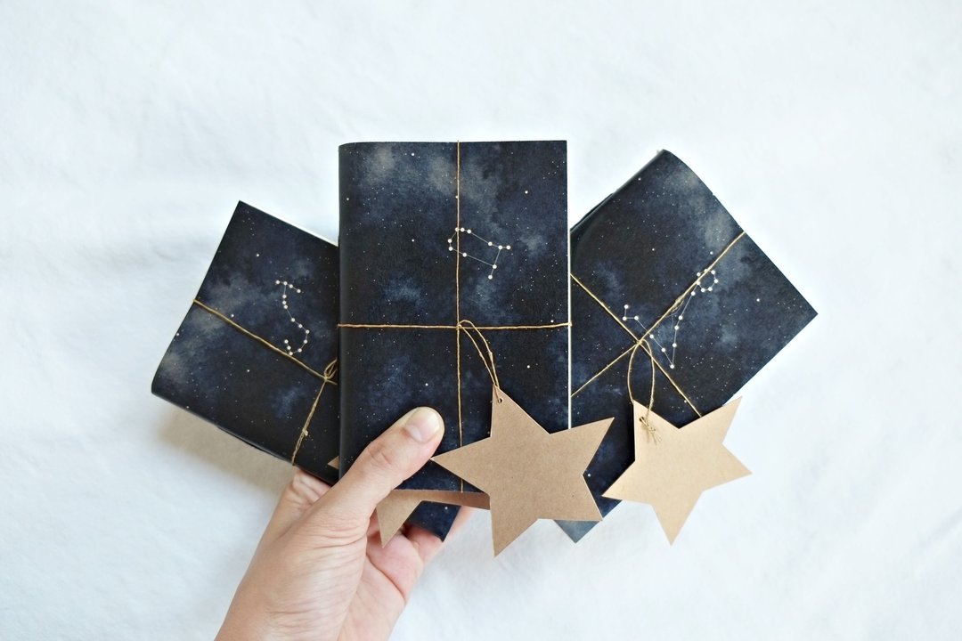 A6::星座笔记本-一组三本 - 笔记本/手帐 - 纸 蓝色