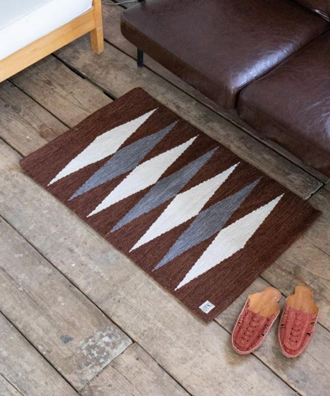 Geometric Pattern Floor Mat 90x60cm - 地垫/地毯 - 其他材质 
