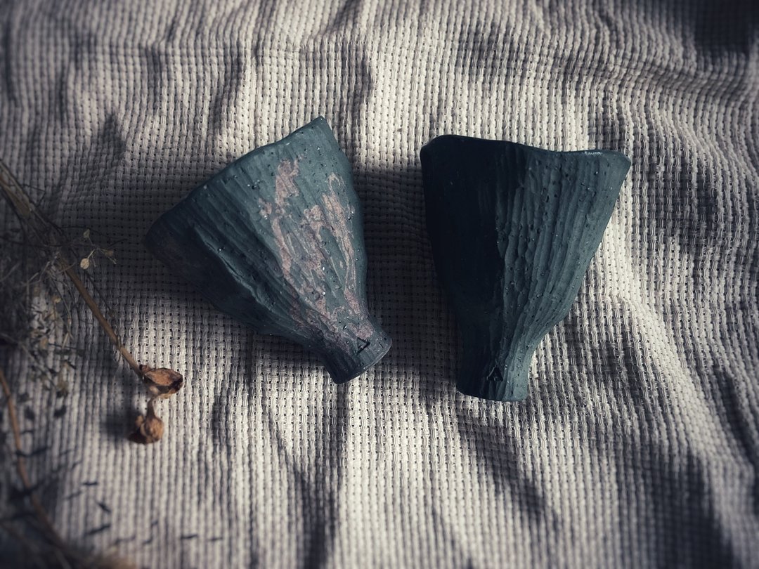 宴会盛放茶酒花杯・品茶杯・小酒杯・对杯  / 沼泽蓝 / - 酒杯/酒器 - 陶 绿色