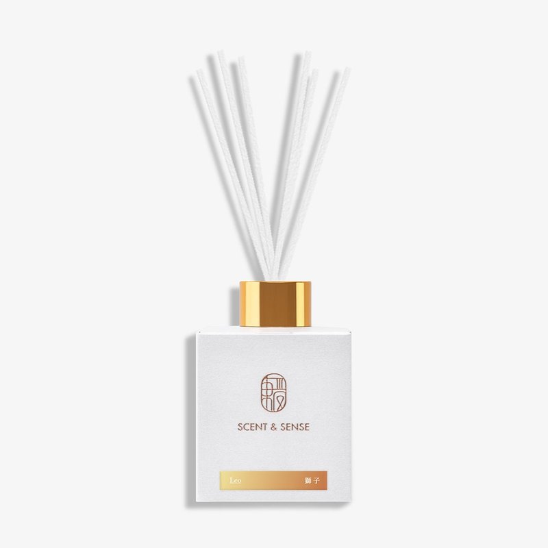 东区暖男 狮子座王者木质调星座扩香 附扩香竹乙包 - 香薰/精油/线香 - 玻璃 