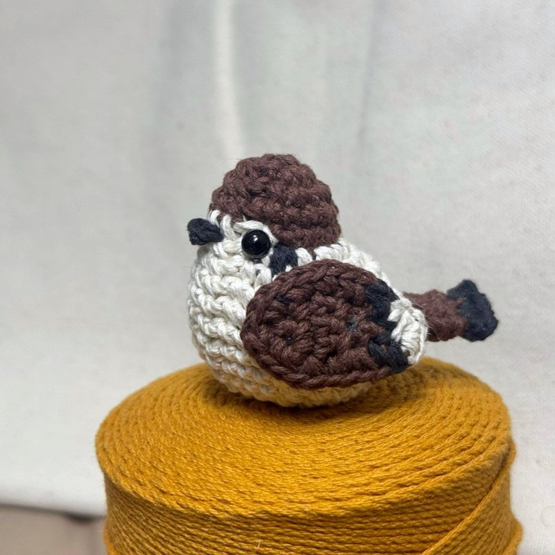 【动物系列】麻雀 - 玩偶/公仔 - 棉．麻 