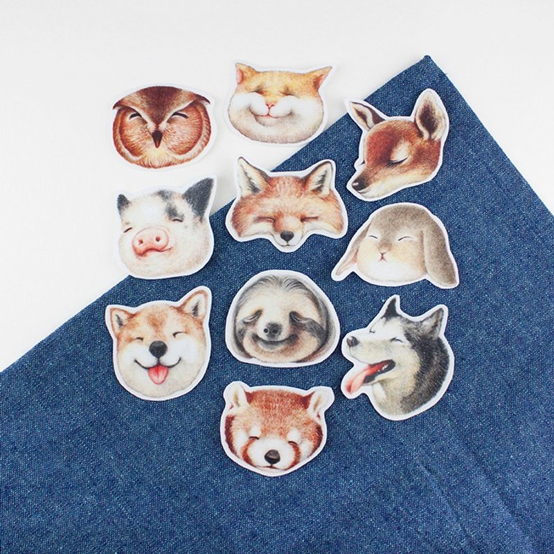 透明贴纸 - Lazy Party - 防水、防刮、防晒 - 任选4张 - 贴纸 - 塑料 透明