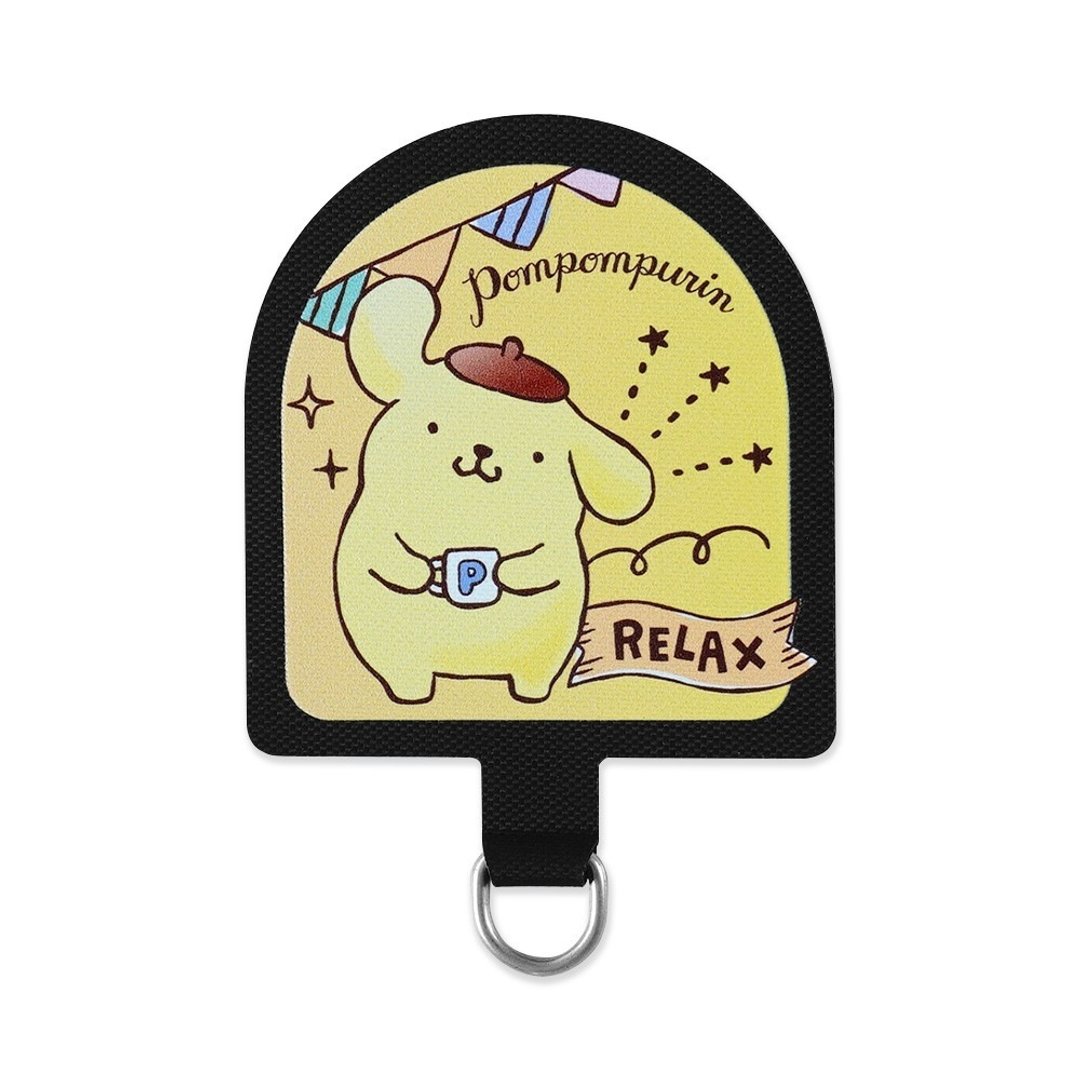 PomPomPurin 布丁狗 放松下午茶 挂绳片 手机挂绳片 - 手机配件 - 其他人造纤维 黑色